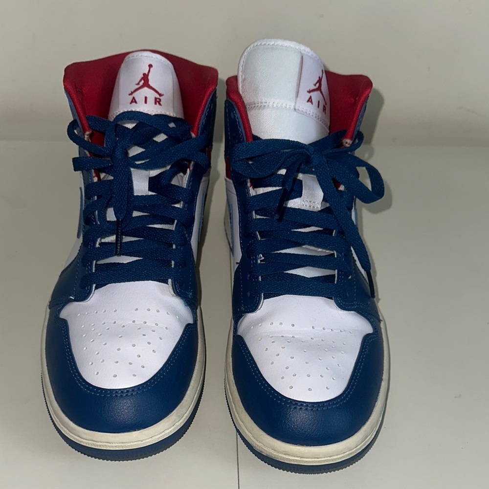 Nike Air Jordan High-Tops - Navy, Red, White - Picture 2 of 9
